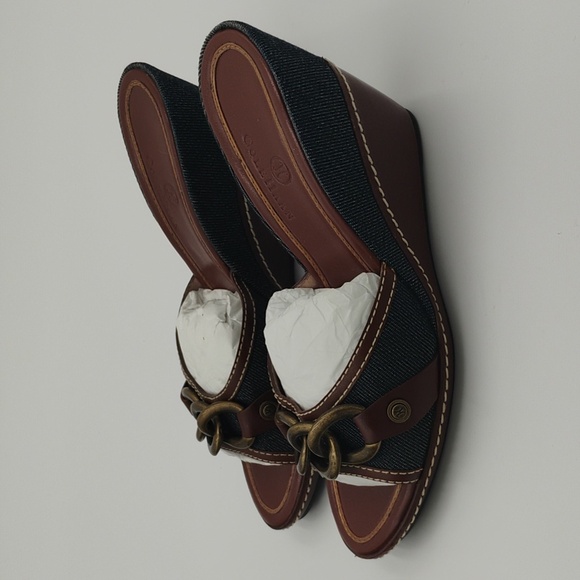 Cole Haan denim wedge shoes - Picture 3 of 6
